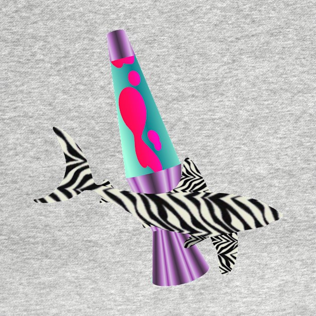 Zebra Shark Lava Lamp by RawSunArt